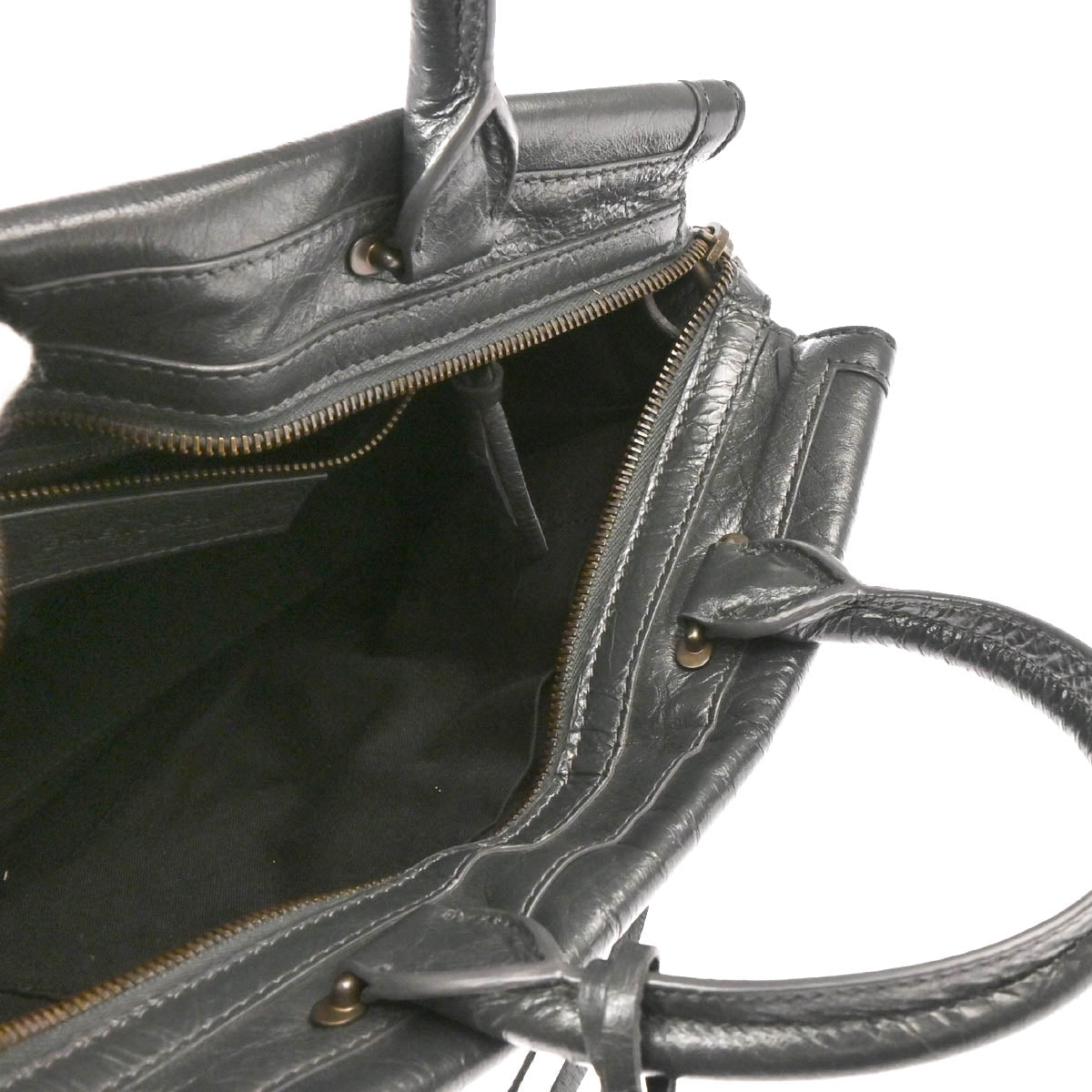 Balenciaga Gray 2way Shoulder Handbag