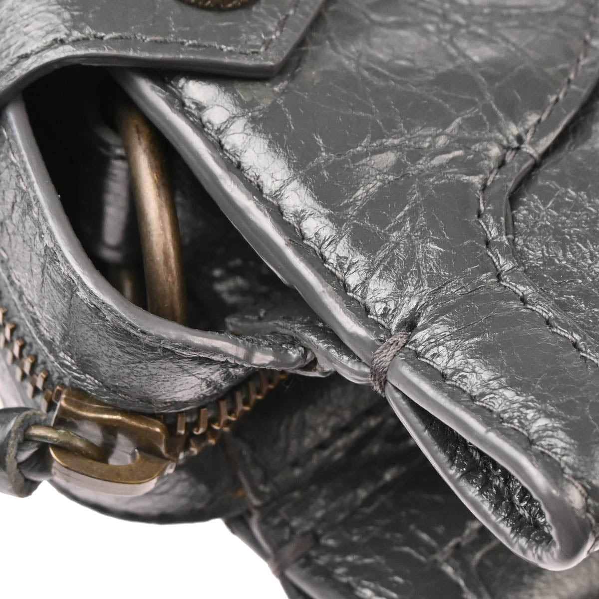 Balenciaga Gray 2way Shoulder Handbag