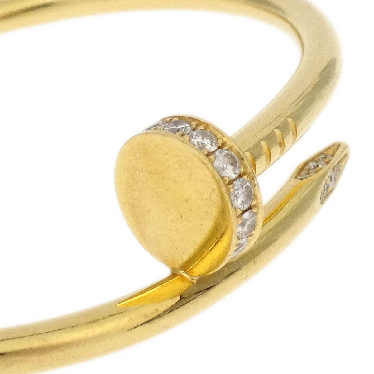 Cartier Juste Un Clou Bracelet Bangle Au750 Diamond #15
