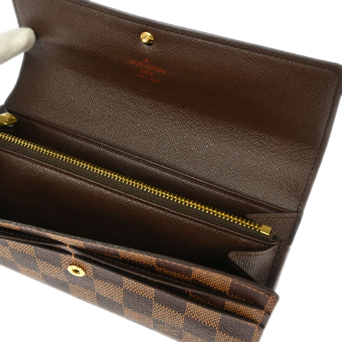 Louis Vuitton 2010 Damier Portefeuille Sarah Wallet N61734