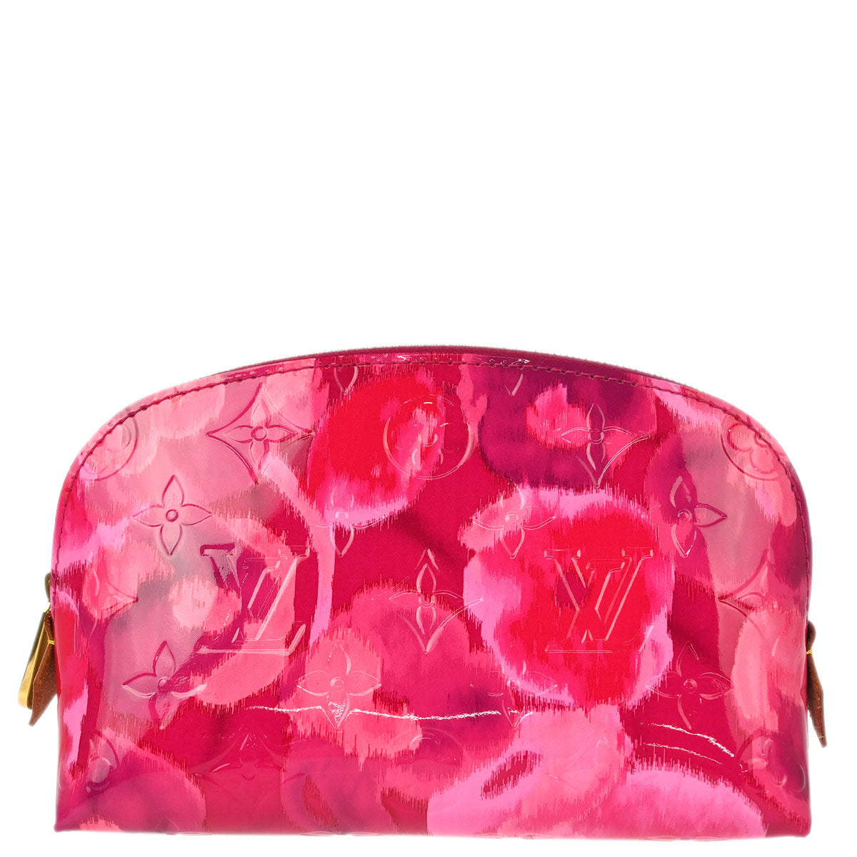 Louis Vuitton 2013 Monogram Vernis Ikat Flower Cosmetic Pouch M90045