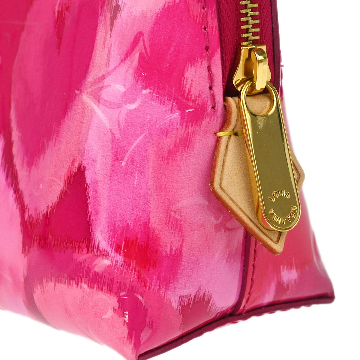 Louis Vuitton 2013 Monogram Vernis Ikat Flower Cosmetic Pouch M90045