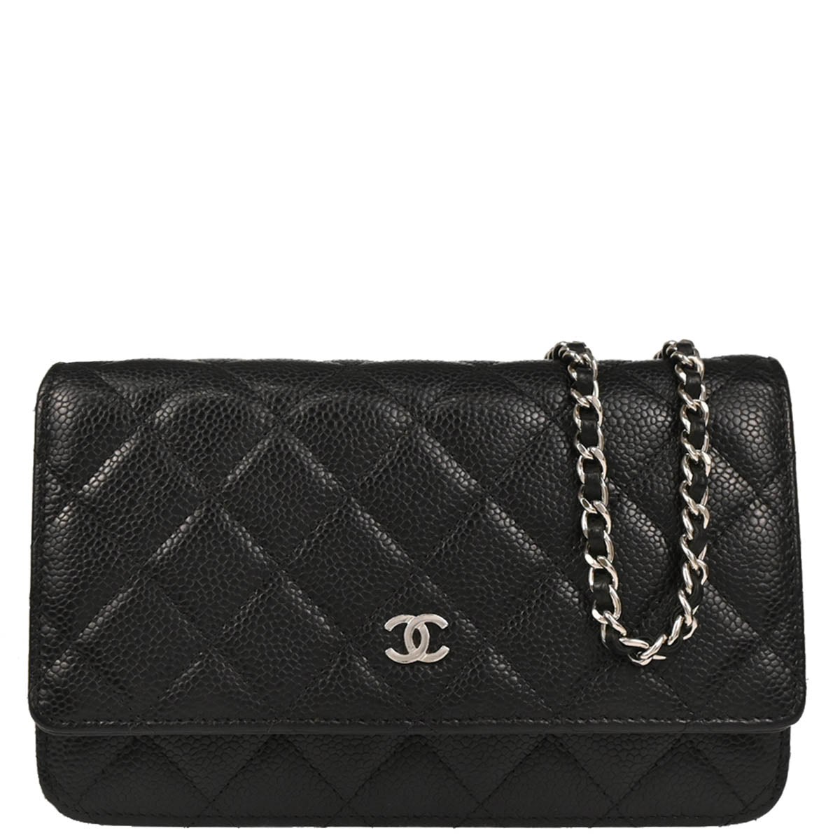 Chanel 2019 Black Caviar Classic WOC Wallet On Chain