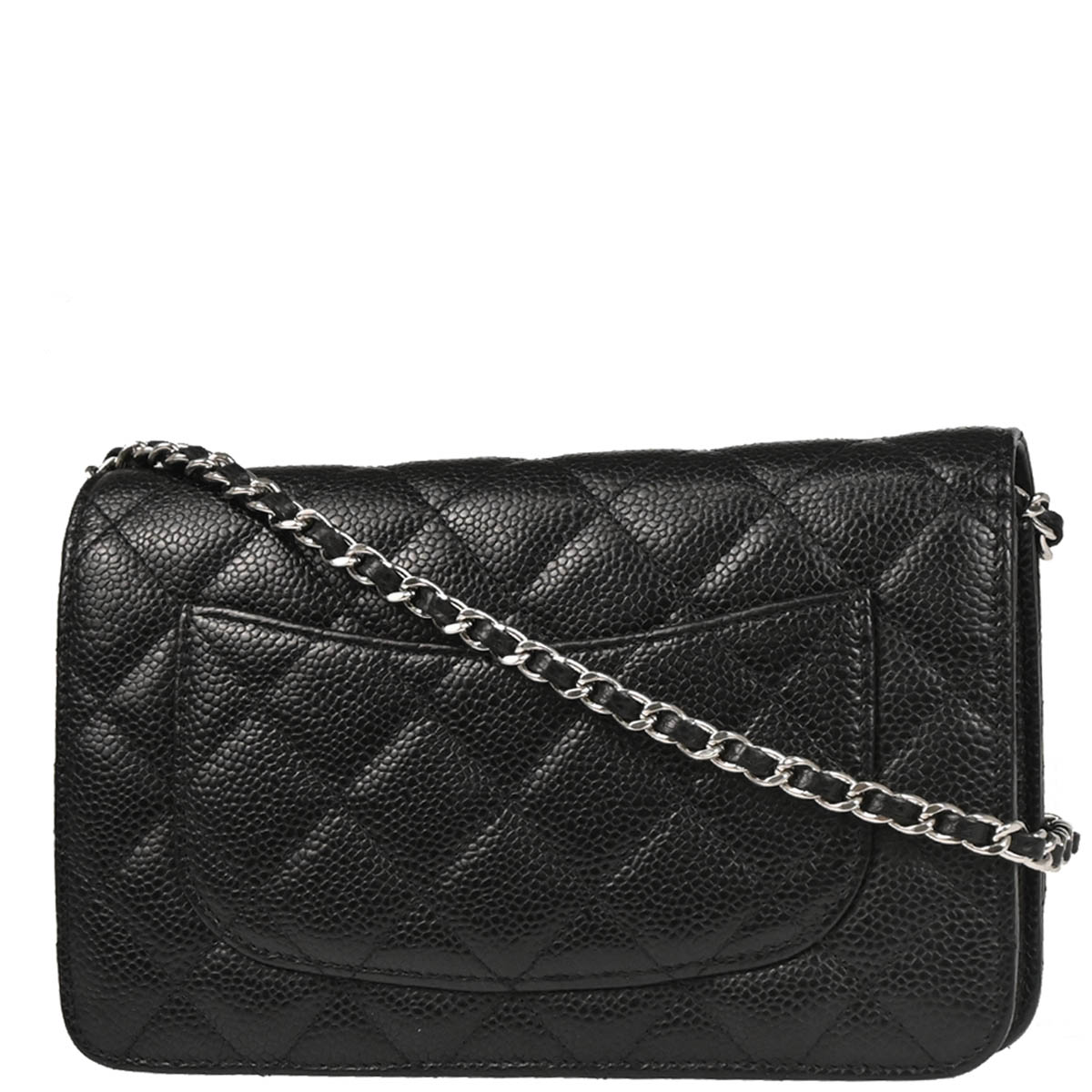 Chanel 2019 Black Caviar Classic WOC Wallet On Chain