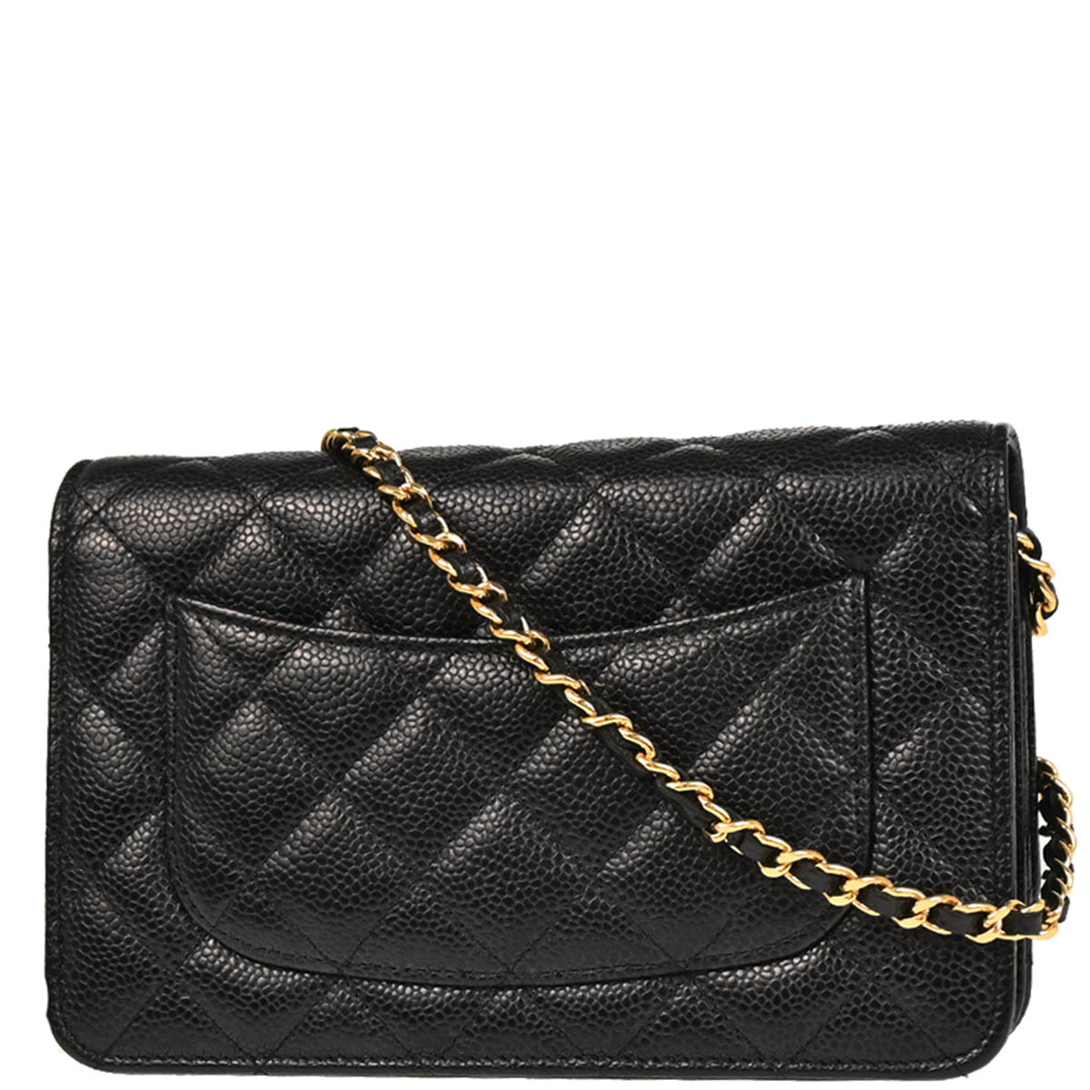Chanel 2019 Black Caviar Classic WOC Wallet On Chain