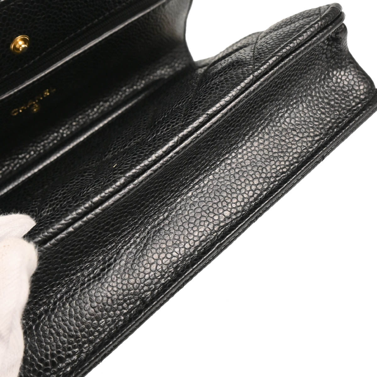 Chanel 2019 Black Caviar Classic WOC Wallet On Chain
