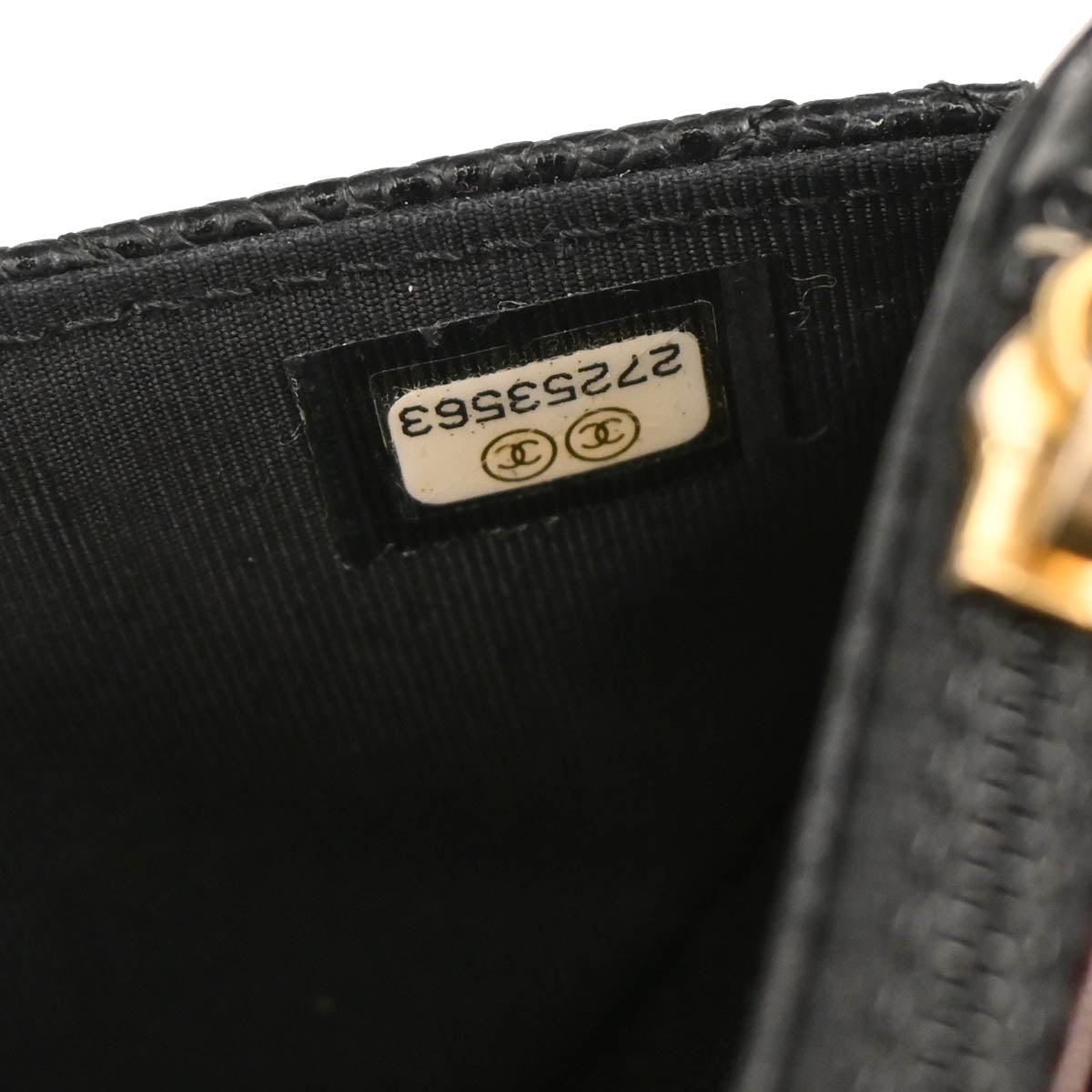 Chanel 2019 Black Caviar Classic WOC Wallet On Chain