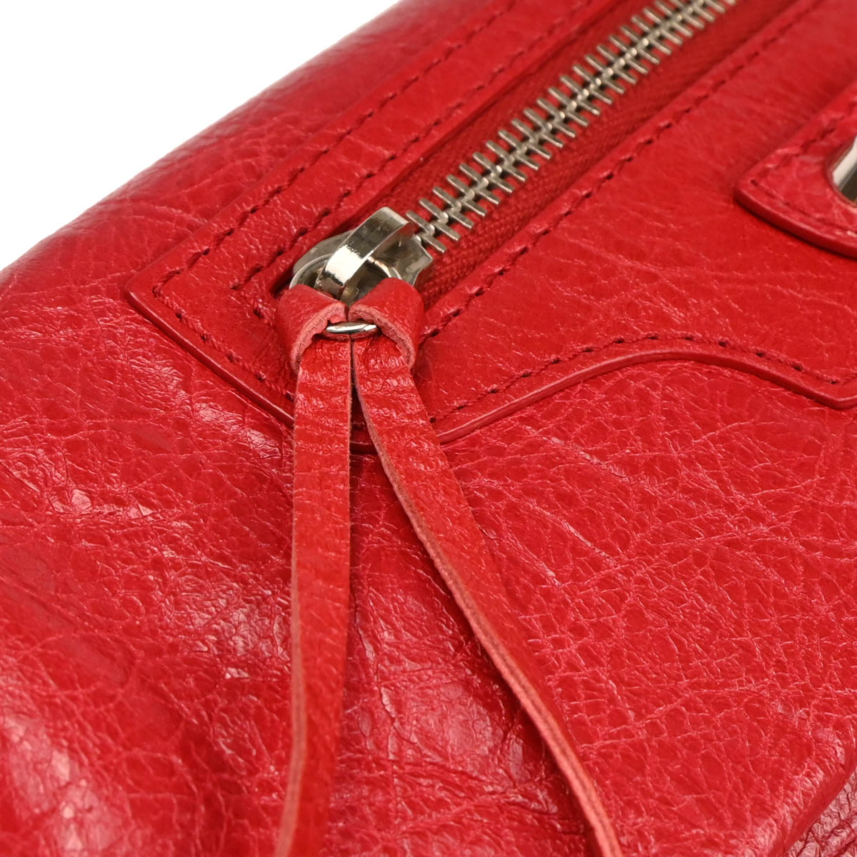 Balenciaga Red Leather Envelope Shoulder Bag