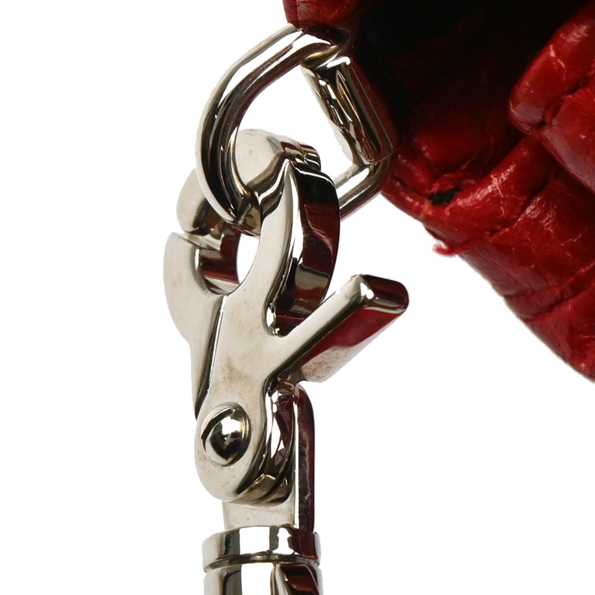 Balenciaga Red Leather Envelope Shoulder Bag