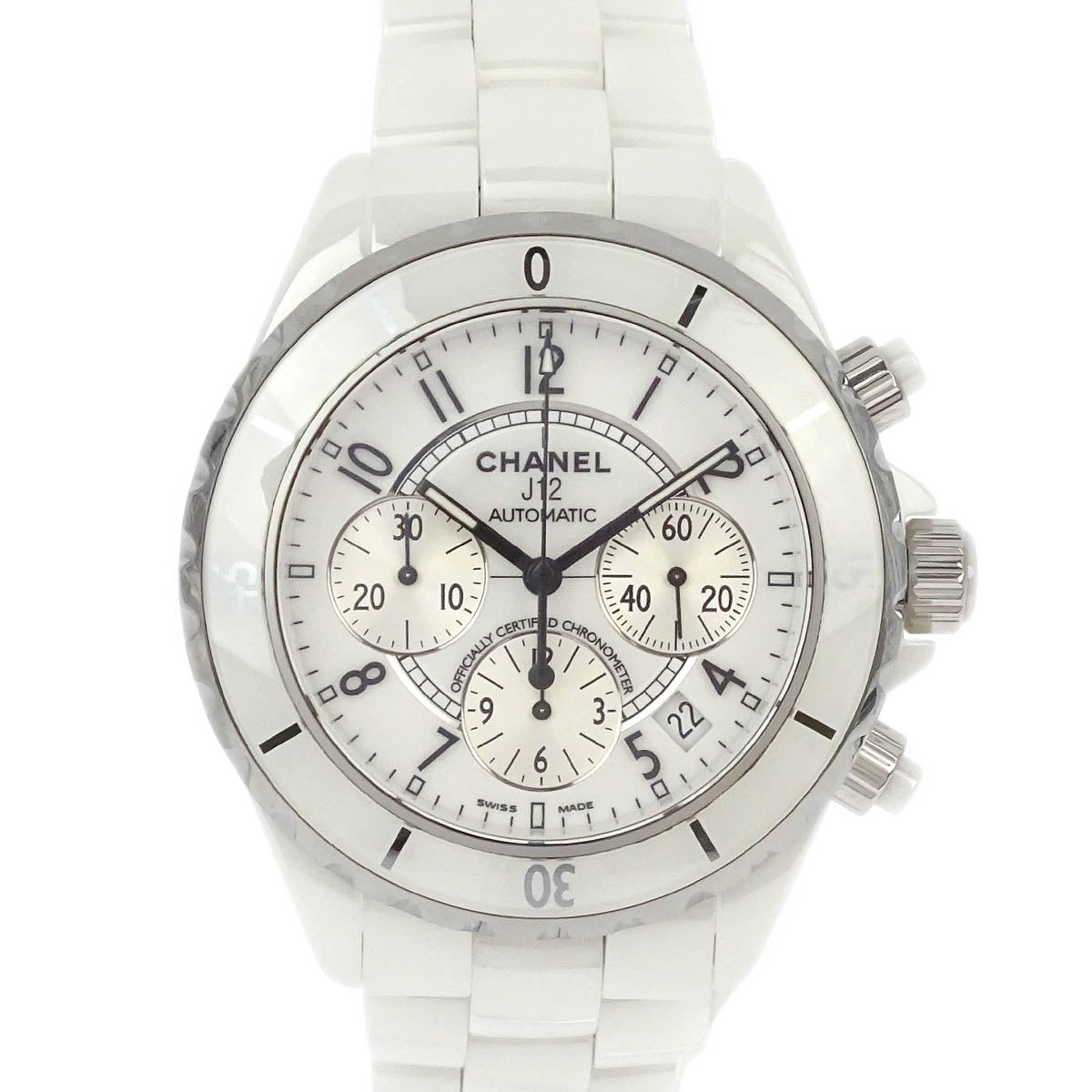 Chanel J12 Chronograph 41mm Self-winding Watch Ceramic SS