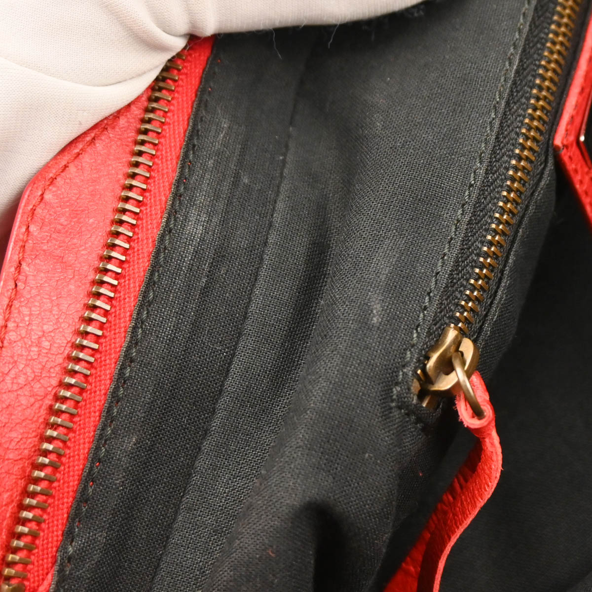 Balenciaga Red Lambskin Classic The First 2way Shoulder Handbag
