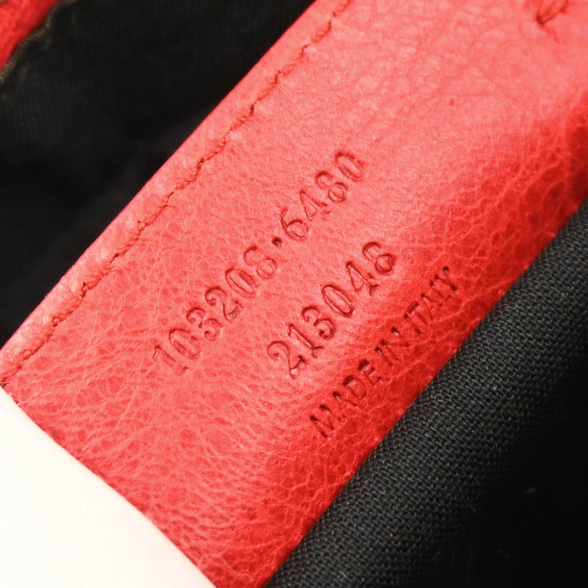 Balenciaga Red Lambskin Classic The First 2way Shoulder Handbag