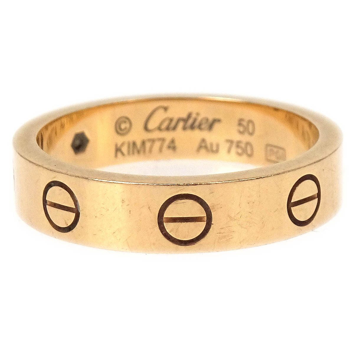 Cartier Mini Love Ring KIM774 Au750 Diamond #50