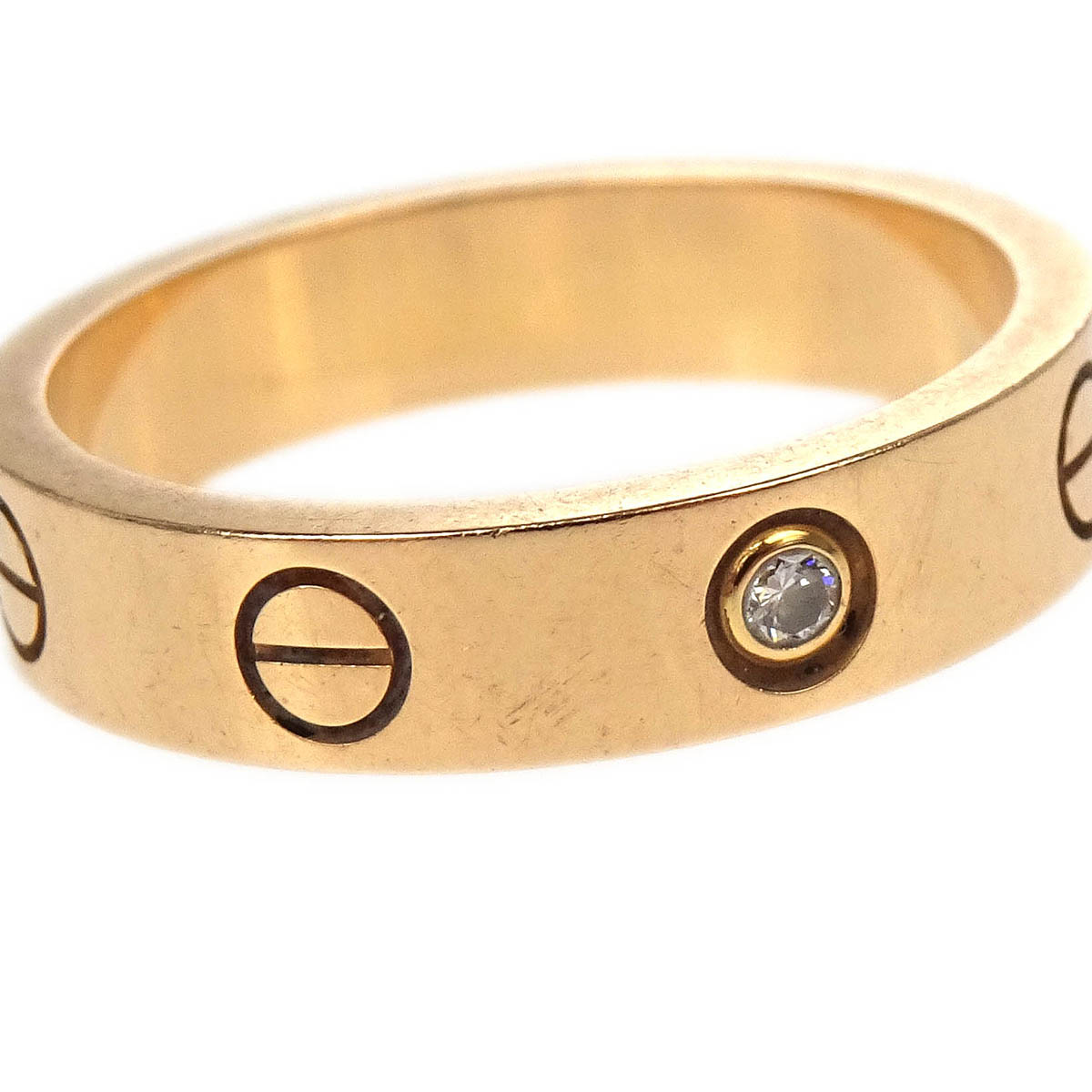 Cartier Mini Love Ring KIM774 Au750 Diamond #50