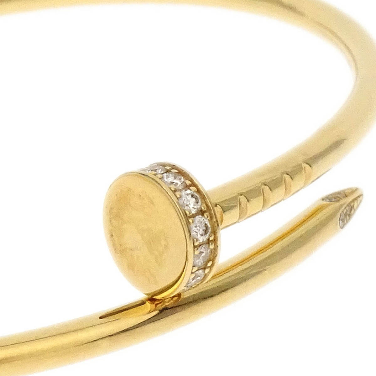 Cartier Juste Un Clou Bracelet Bangle Au750 Diamond #16 Small Model