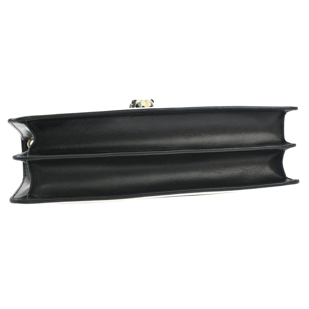 Bvlgari White Calfskin Serpenti Forever Shoulder Bag