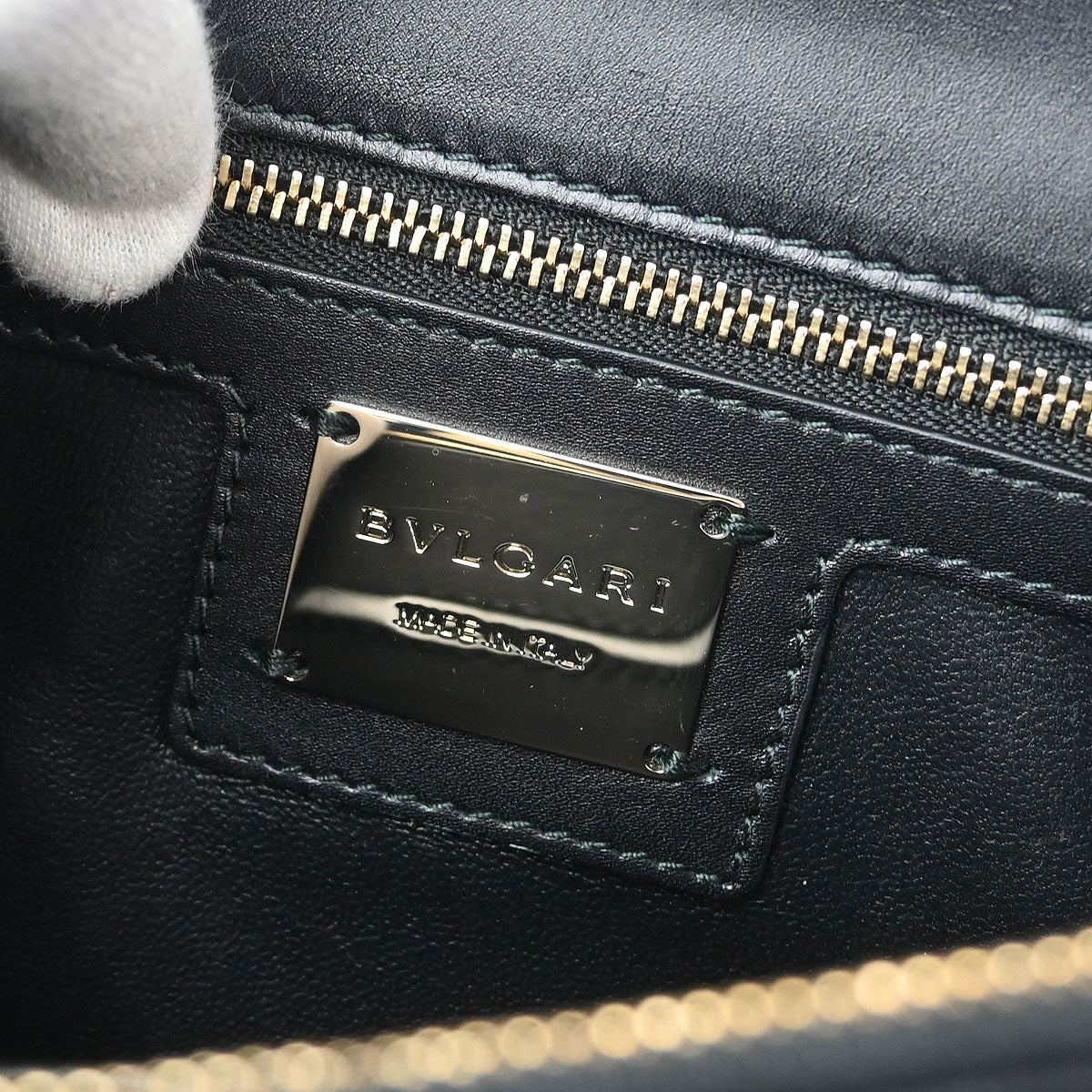 Bvlgari White Calfskin Serpenti Forever Shoulder Bag