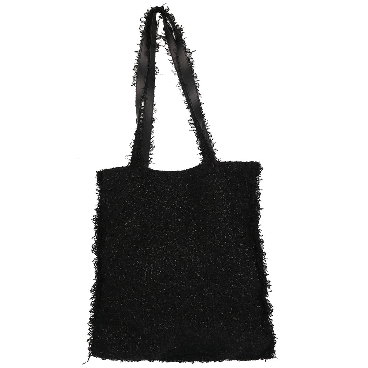 Chanel 2017-2018 Black Tweed Rocket Shoulder Tote Bag