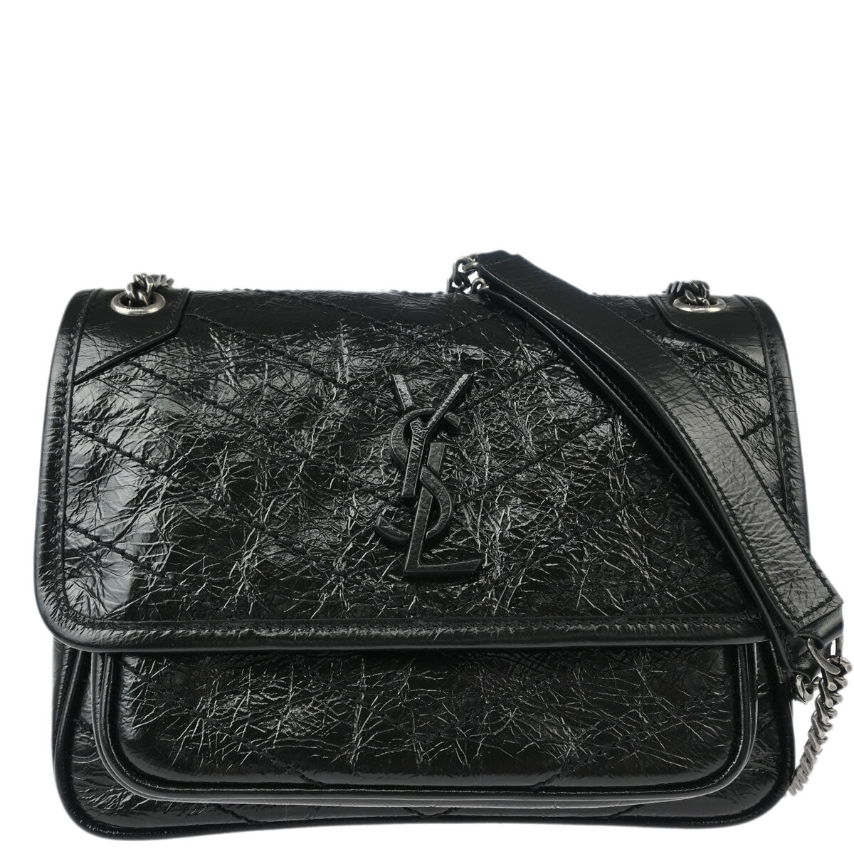 Saint Laurent Black Calfskin Niki Baby Shoulder Bag