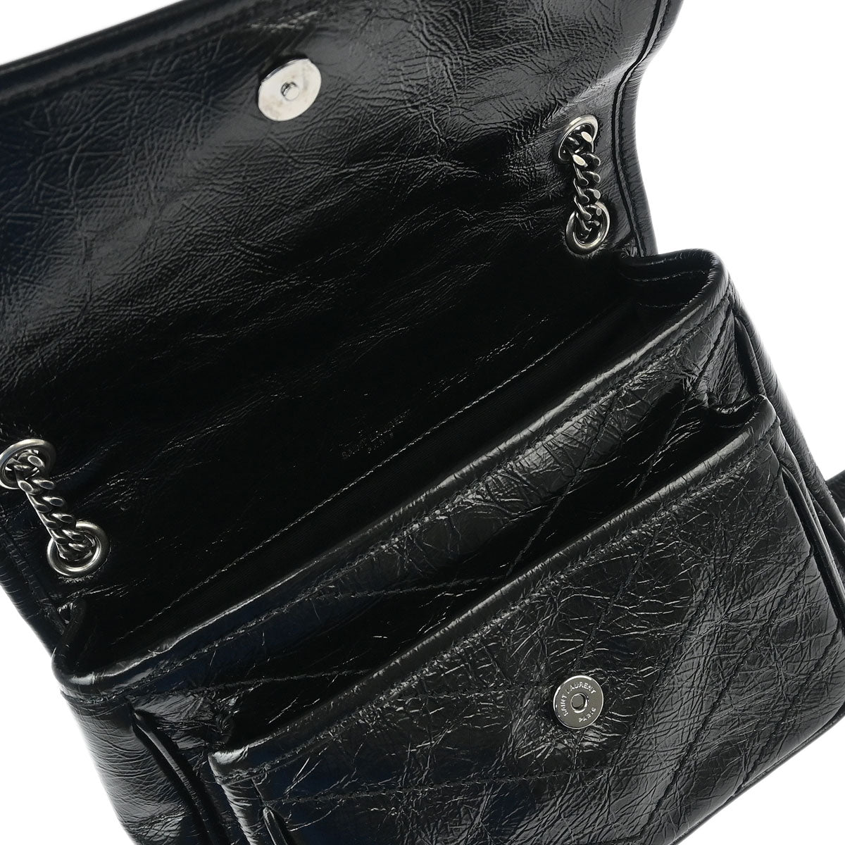 Saint Laurent Black Calfskin Niki Baby Shoulder Bag