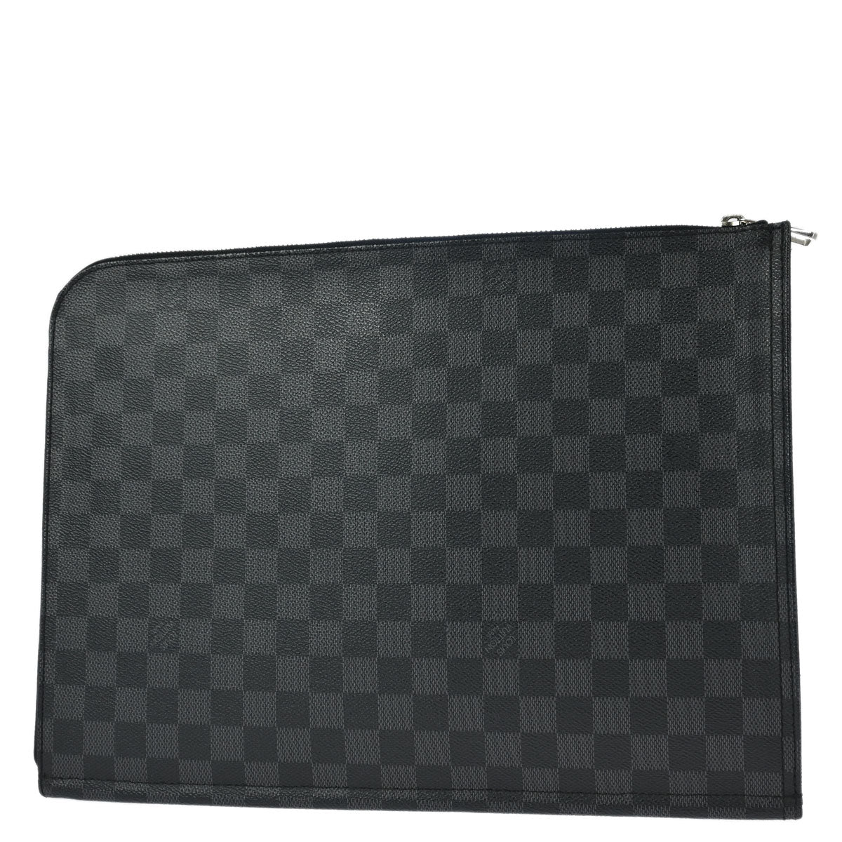 Louis Vuitton 2012 Damier Graphite Poche Documents Clutch Bag N48247