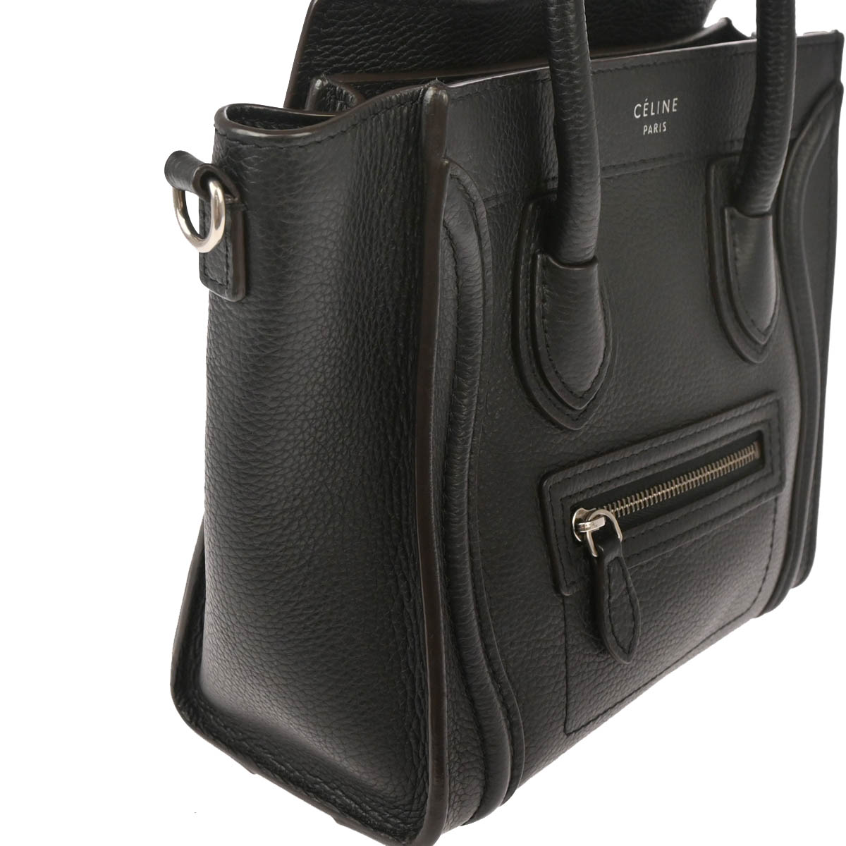 Celine Black Nano Luggage 2way Shoulder Handbag