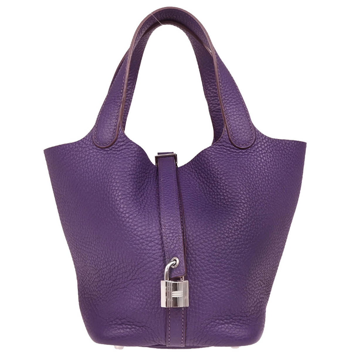 Hermes Crocus Taurillon Clemence Picotin Lock 18 PM Handbag