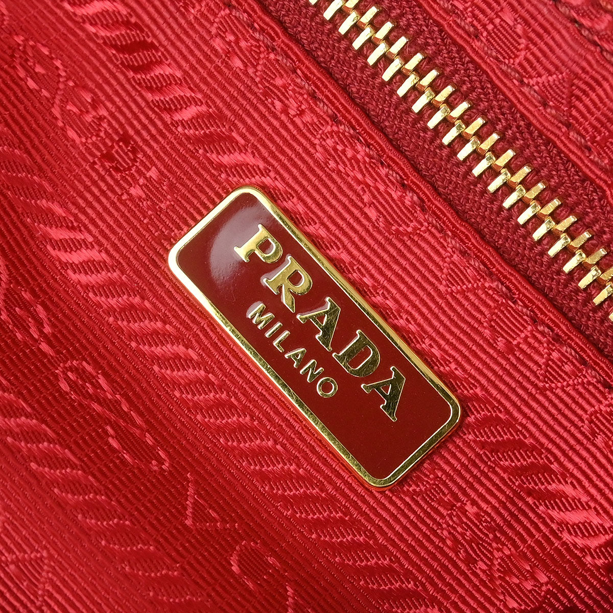 Prada Red Nylon Hobo Handbag