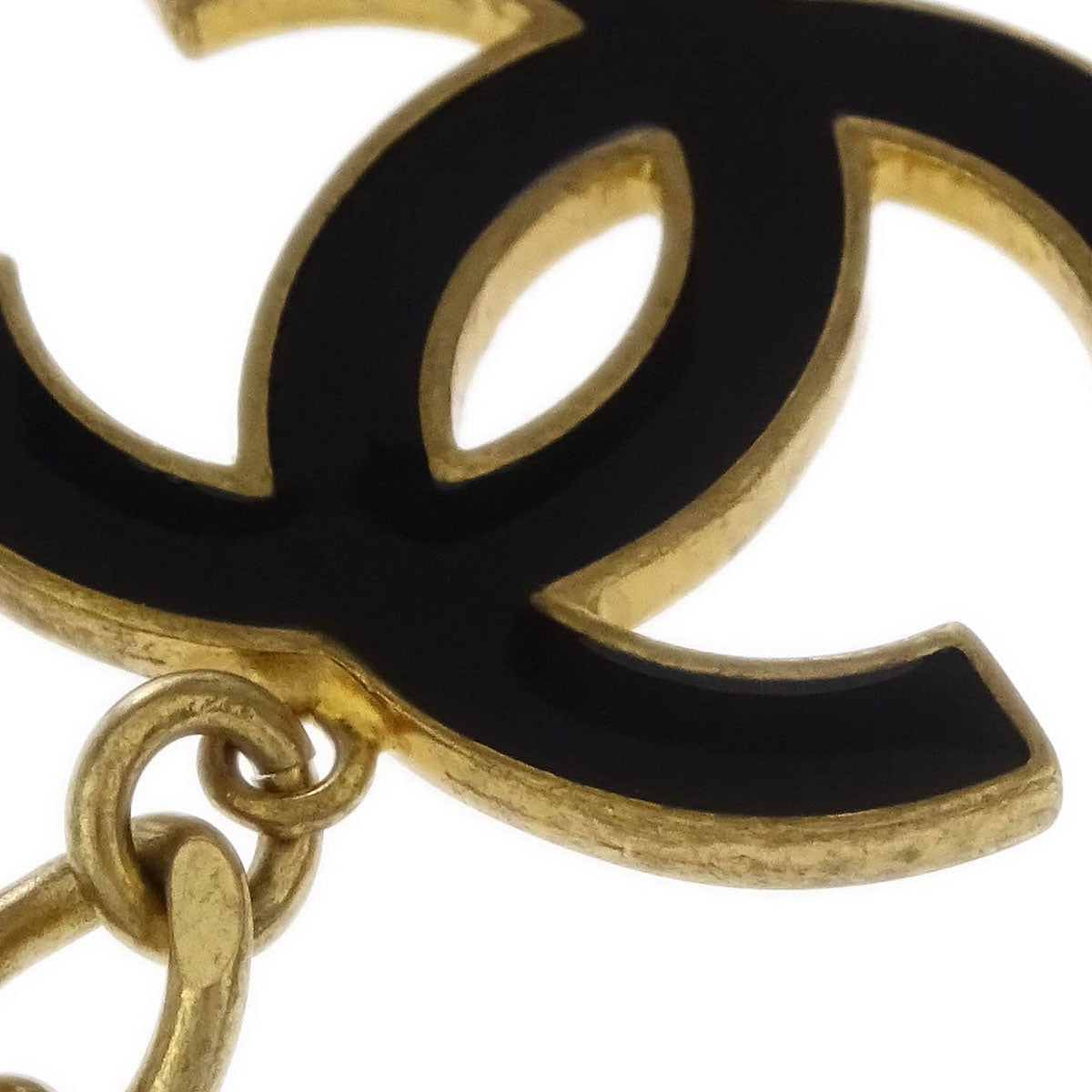 Chanel Gold Key Holder Bag Charm CC Flower Small Good 10P