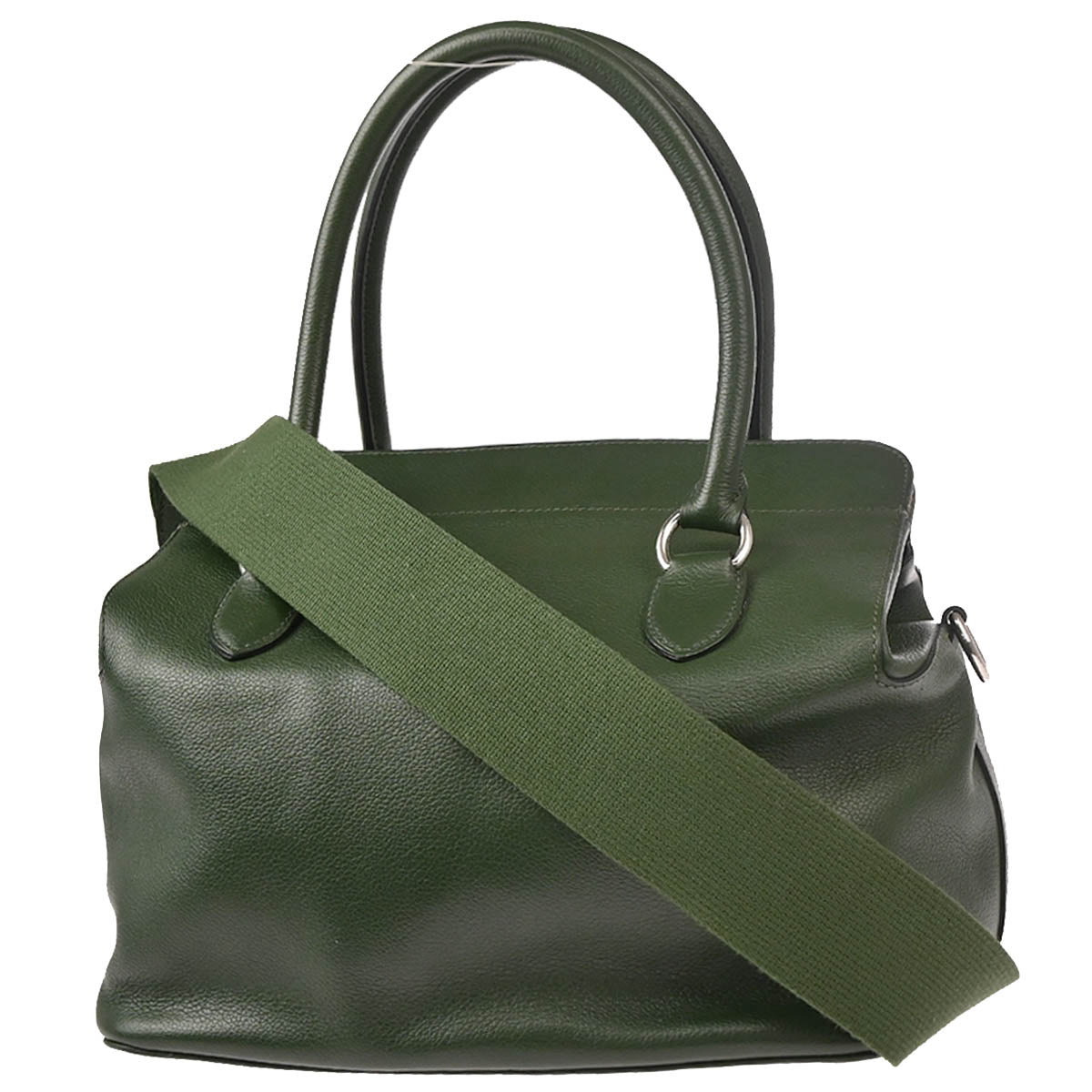Hermes 2014 Vert Anglais Evercolor Toolbox 26 2way Shoulder Handbag