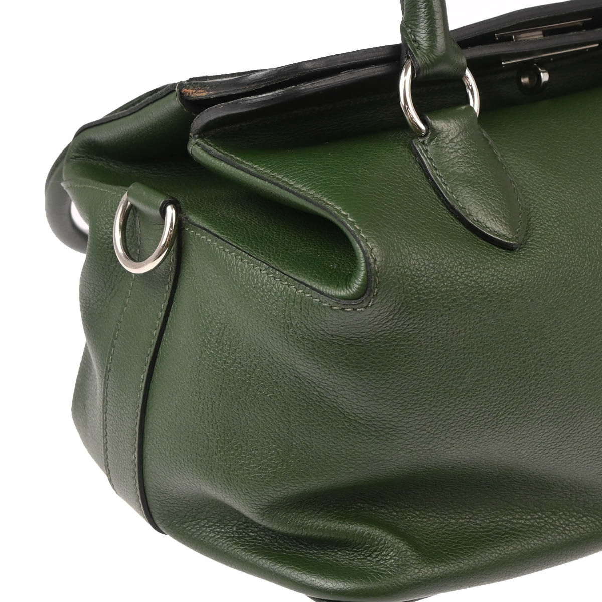 Hermes 2014 Vert Anglais Evercolor Toolbox 26 2way Shoulder Handbag