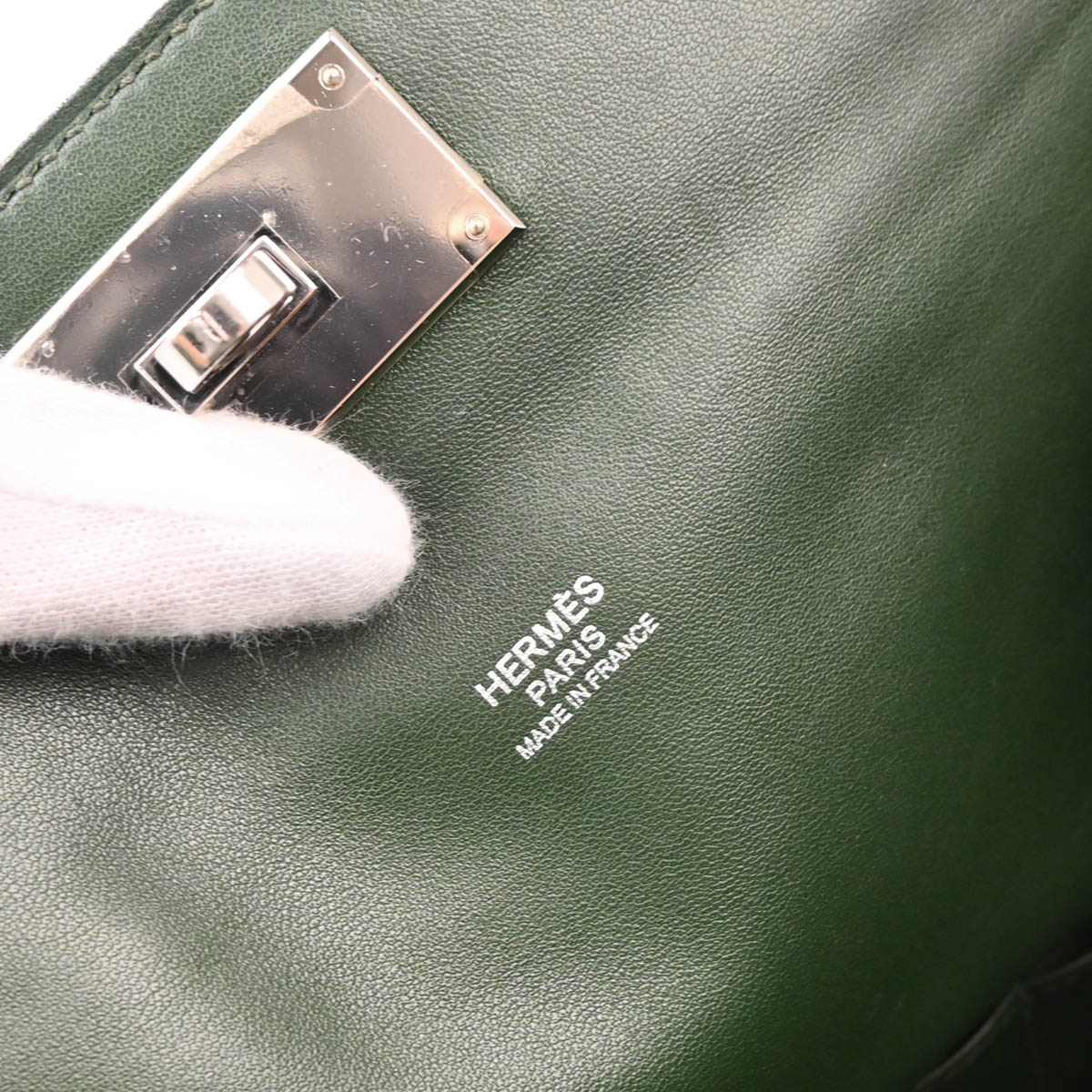 Hermes 2014 Vert Anglais Evercolor Toolbox 26 2way Shoulder Handbag