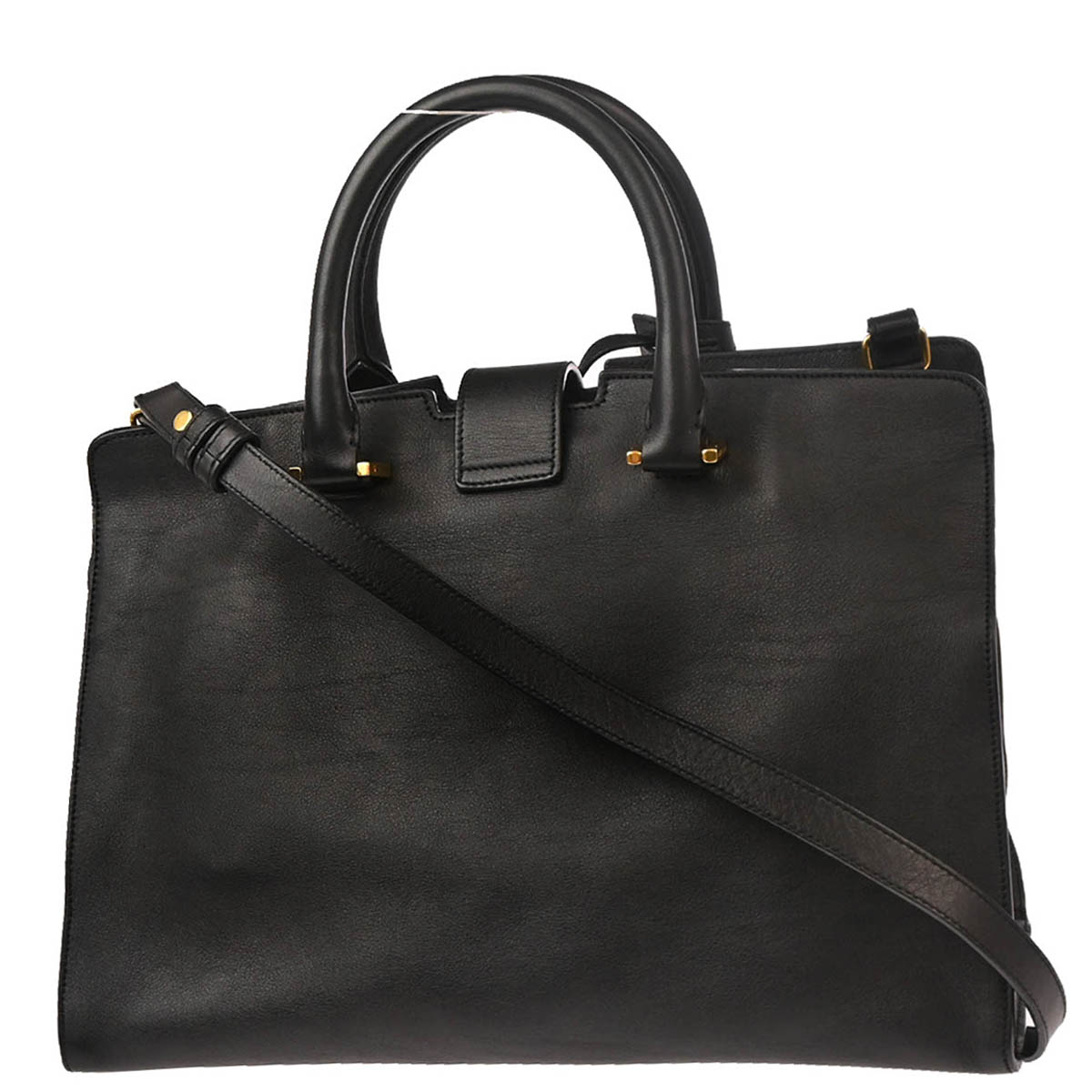 Saint Laurent Black Baby Cabas 2way Shoulder Handbag