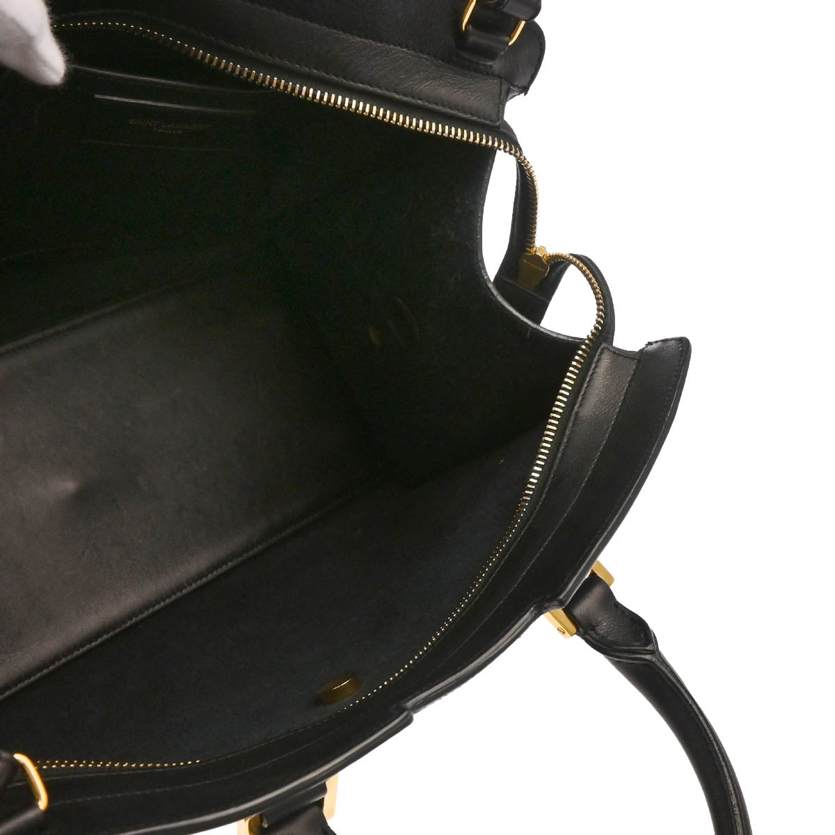 Saint Laurent Black Baby Cabas 2way Shoulder Handbag