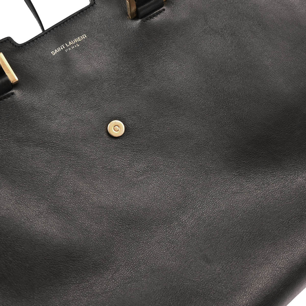 Saint Laurent Black Baby Cabas 2way Shoulder Handbag