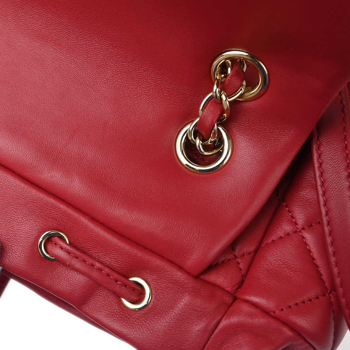 Chanel 2017 Red Lambskin Urban Spirit Backpack