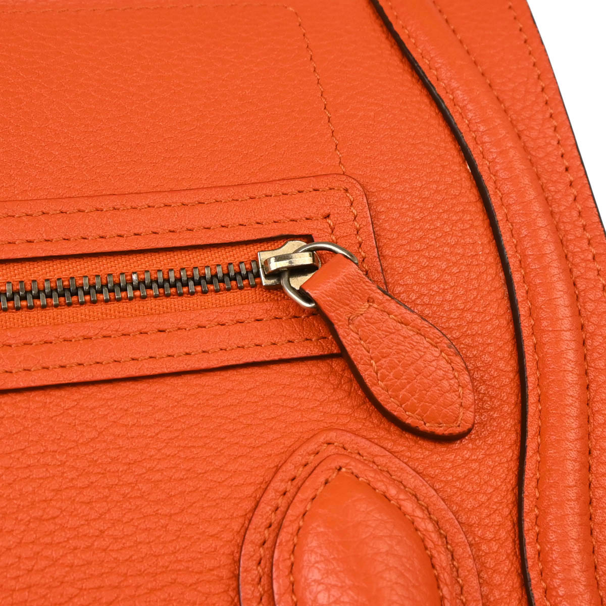 Celine Vermilion Nano Luggage 2way Shoulder Handbag