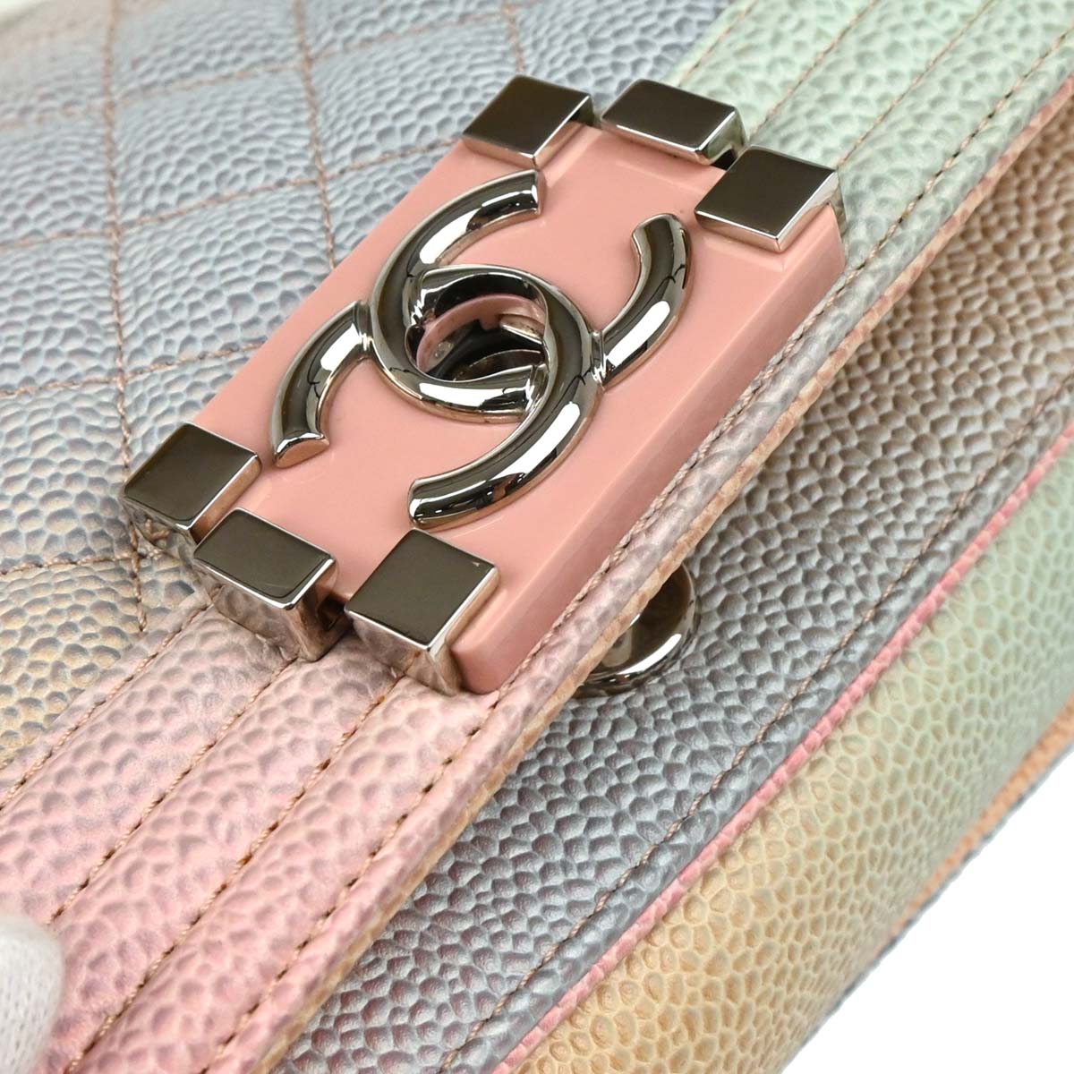 Boy Chanel 2018 Pastel Color Caviar Small Chain Shoulder Bag