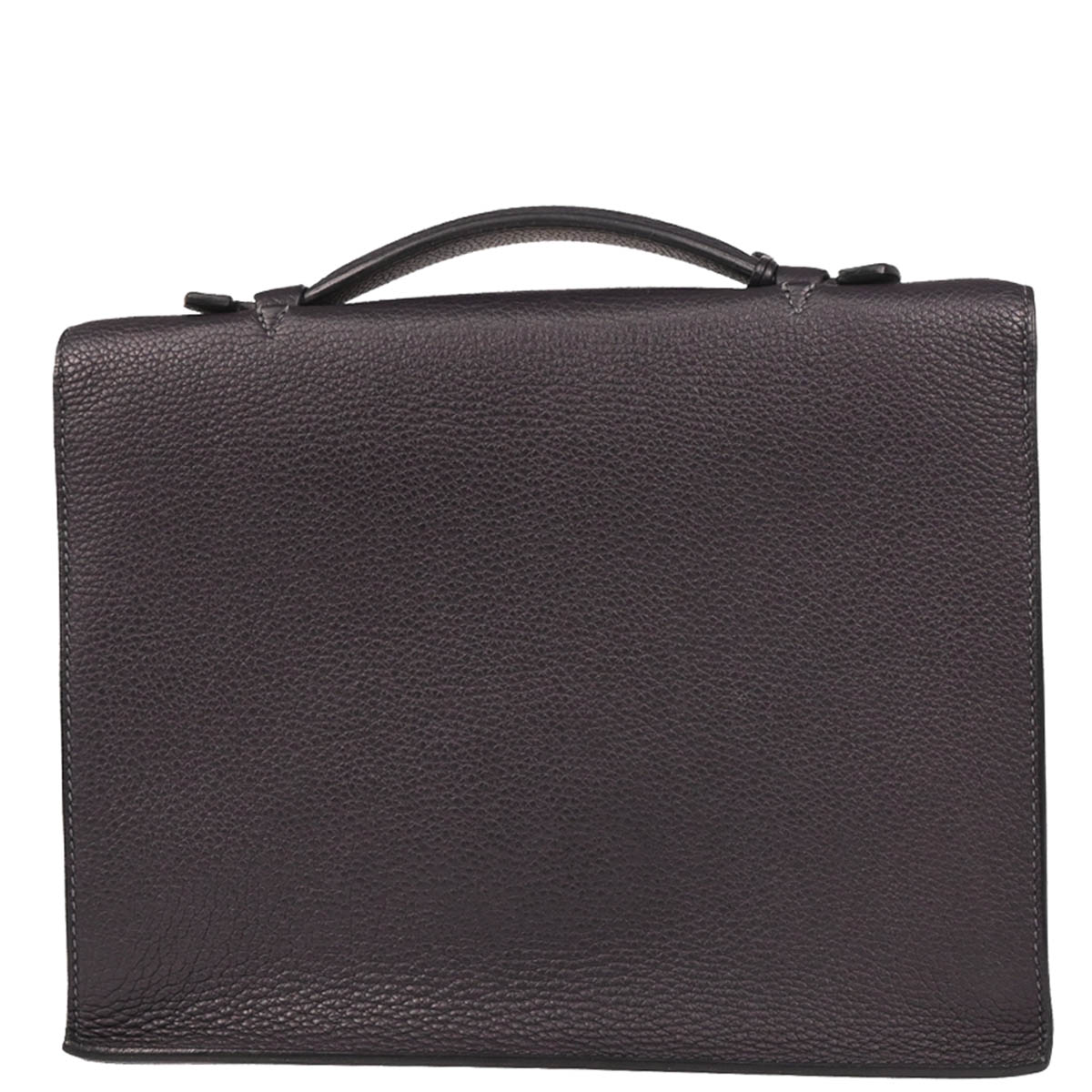 Hermes 2013 Blue Indigo Etain Togo Verso Sac a Depeches 27 Briefcase Handbag