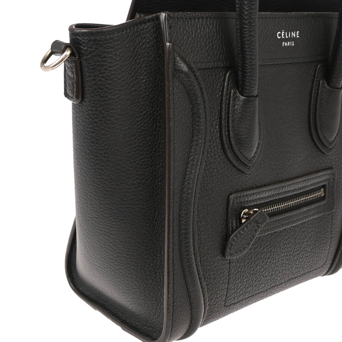 Celine Black Nano Luggage 2way Shoulder Handbag