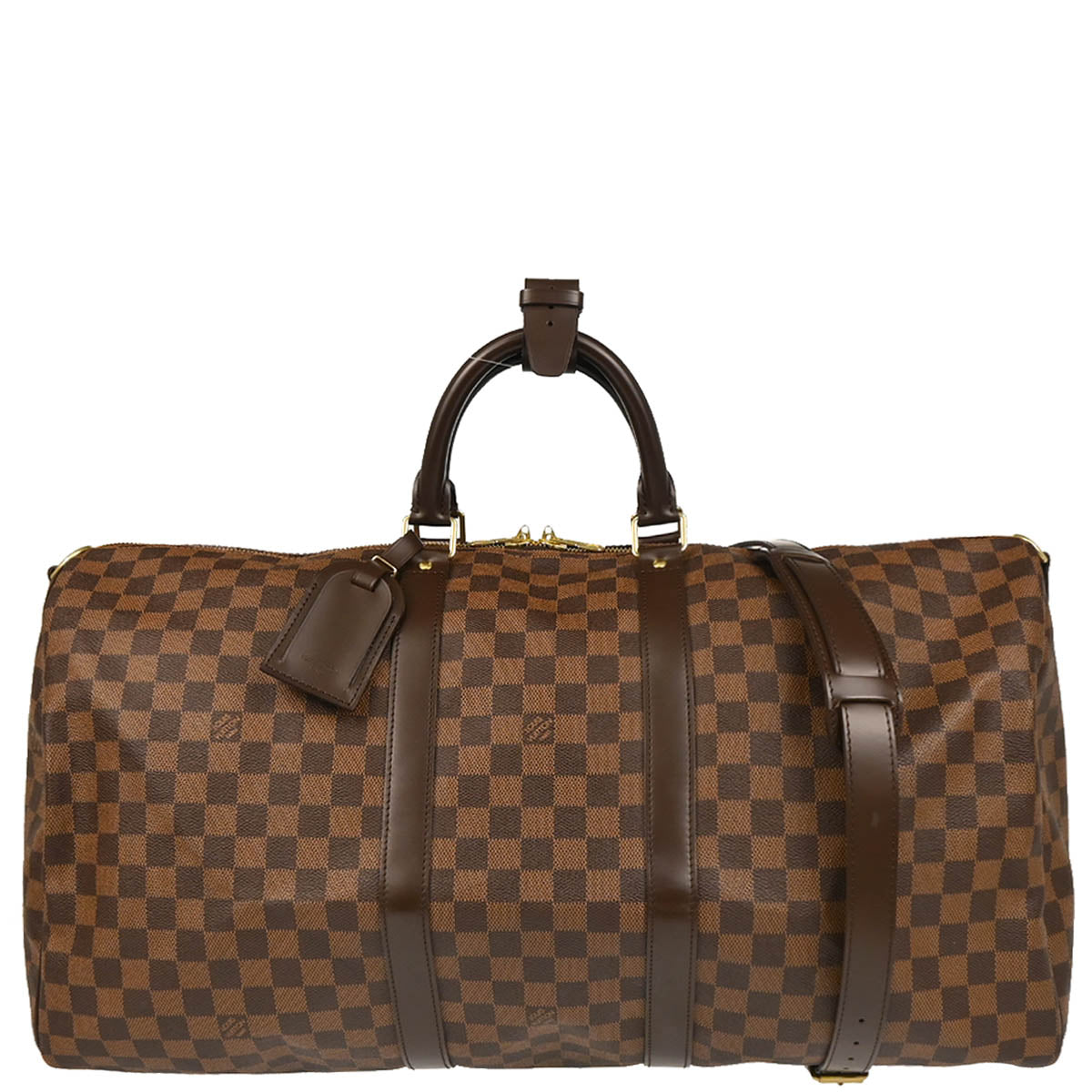 Louis Vuitton 2011 Damier Keepall Bandouliere 55 Duffle Bag N41414