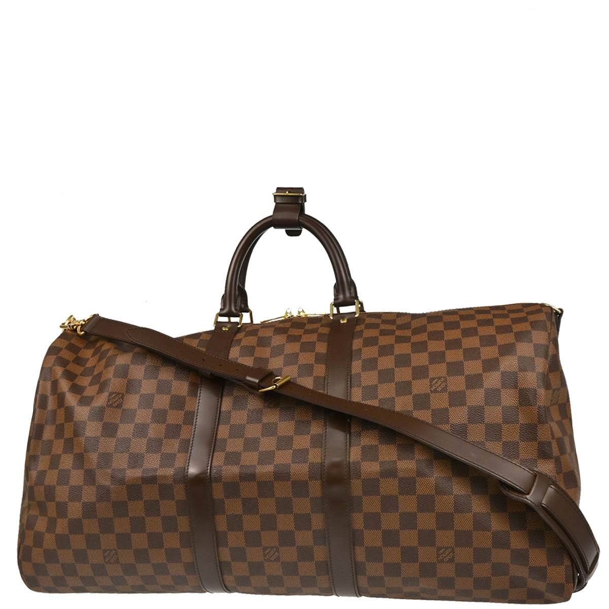 Louis Vuitton 2011 Damier Keepall Bandouliere 55 Duffle Bag N41414
