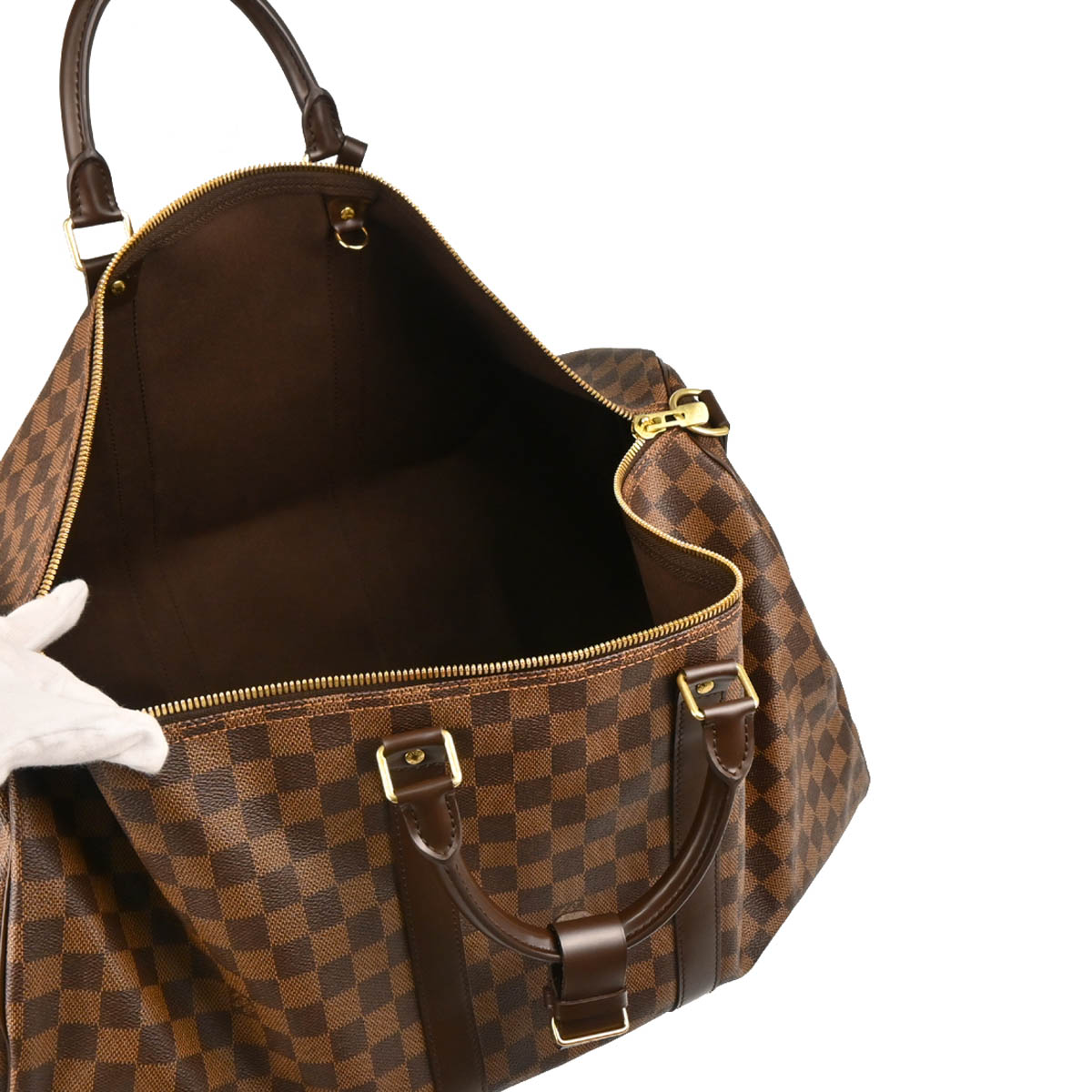 Louis Vuitton 2011 Damier Keepall Bandouliere 55 Duffle Bag N41414