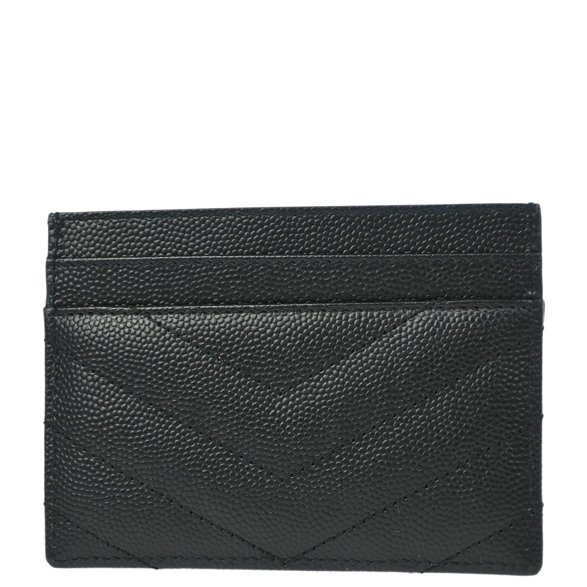 Saint Laurent Black Leather Cardholder Small Good