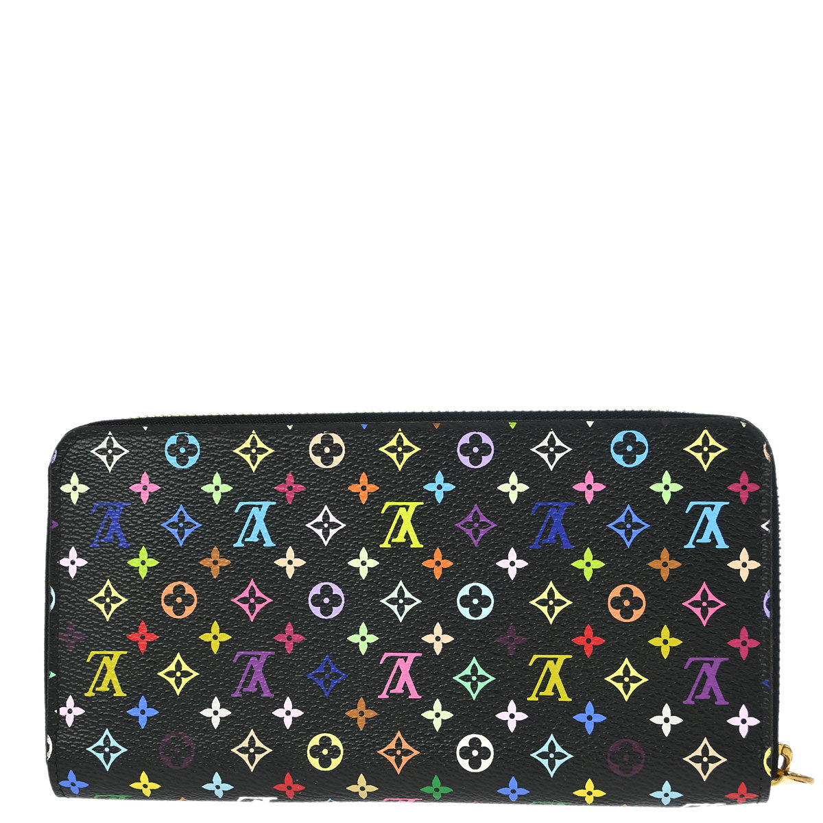 Louis Vuitton 2016 Black Multicolor Zippy Wallet M60243