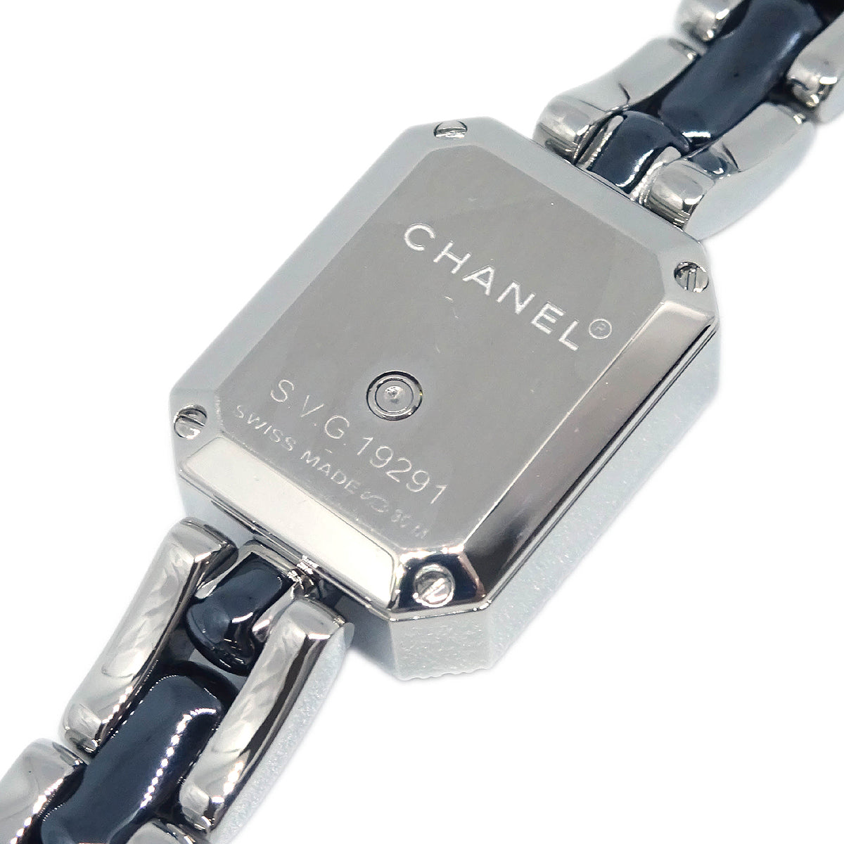 Chanel Premiere H2163 Quartz Watch Ceramic SS Diamond