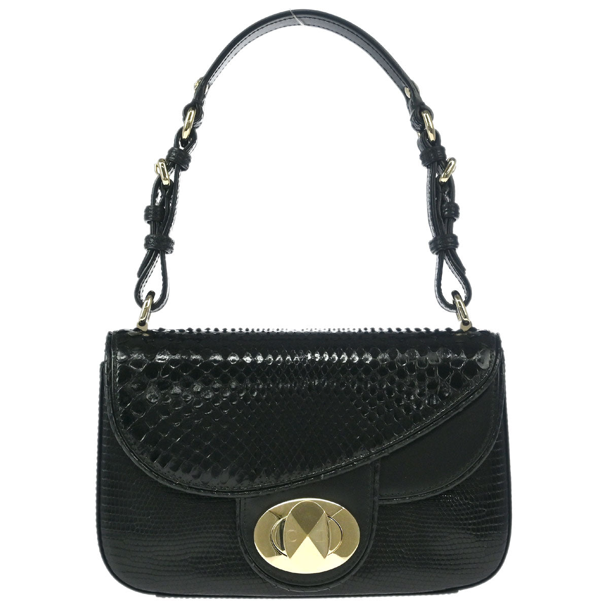 Christian Dior * 2010 Black Python Handbag