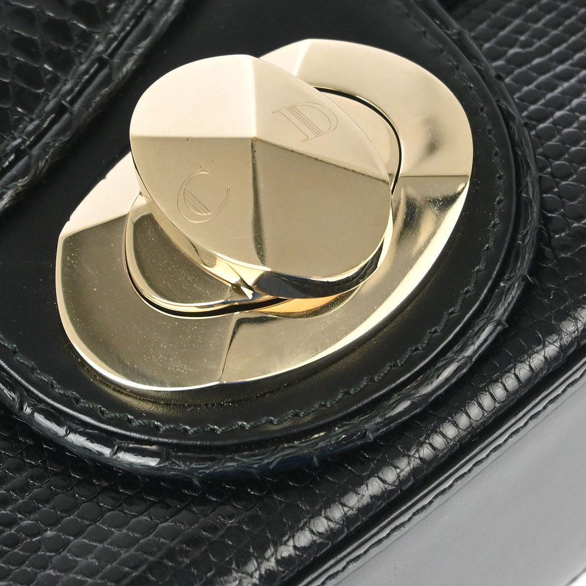 Christian Dior * 2010 Black Python Handbag