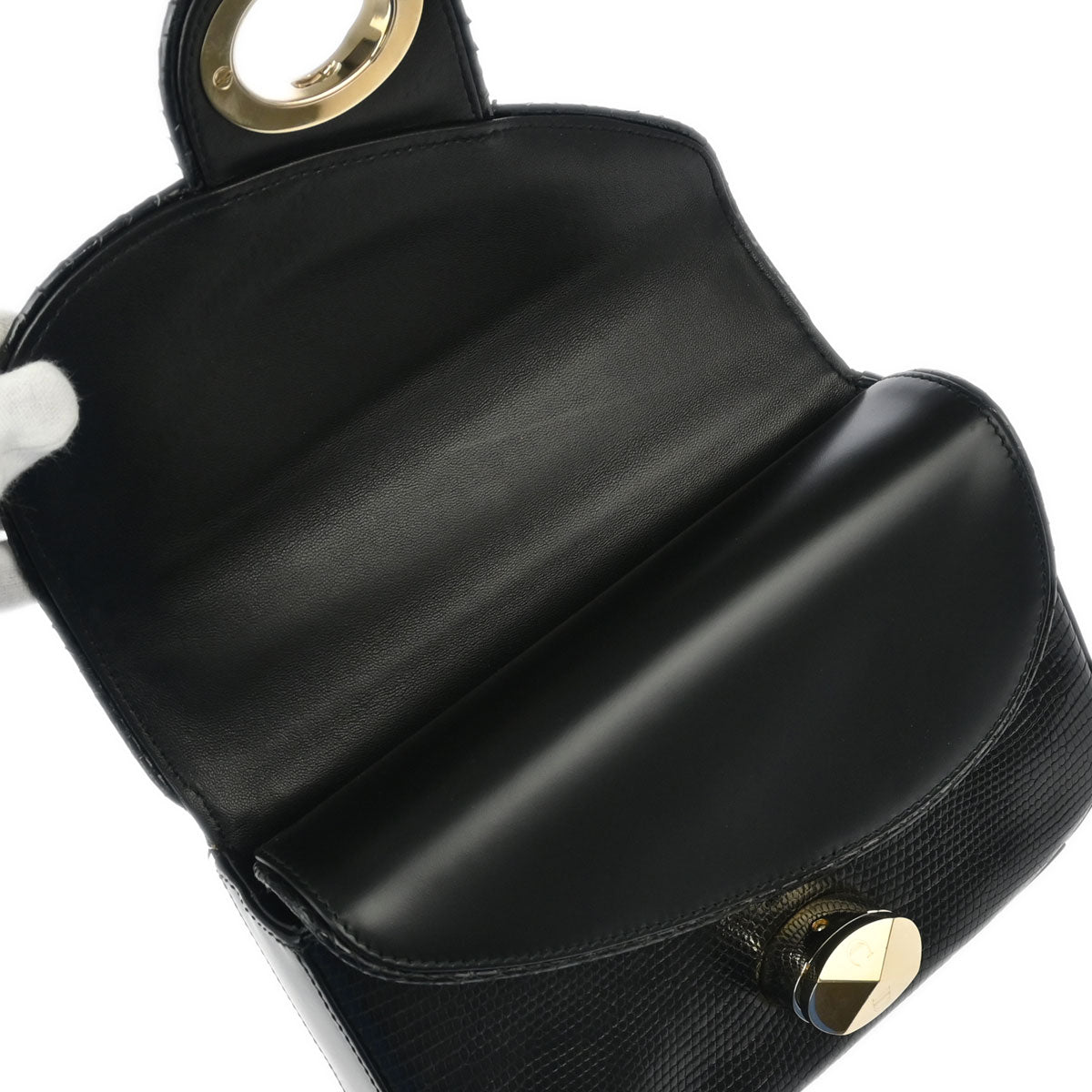 Christian Dior * 2010 Black Python Handbag