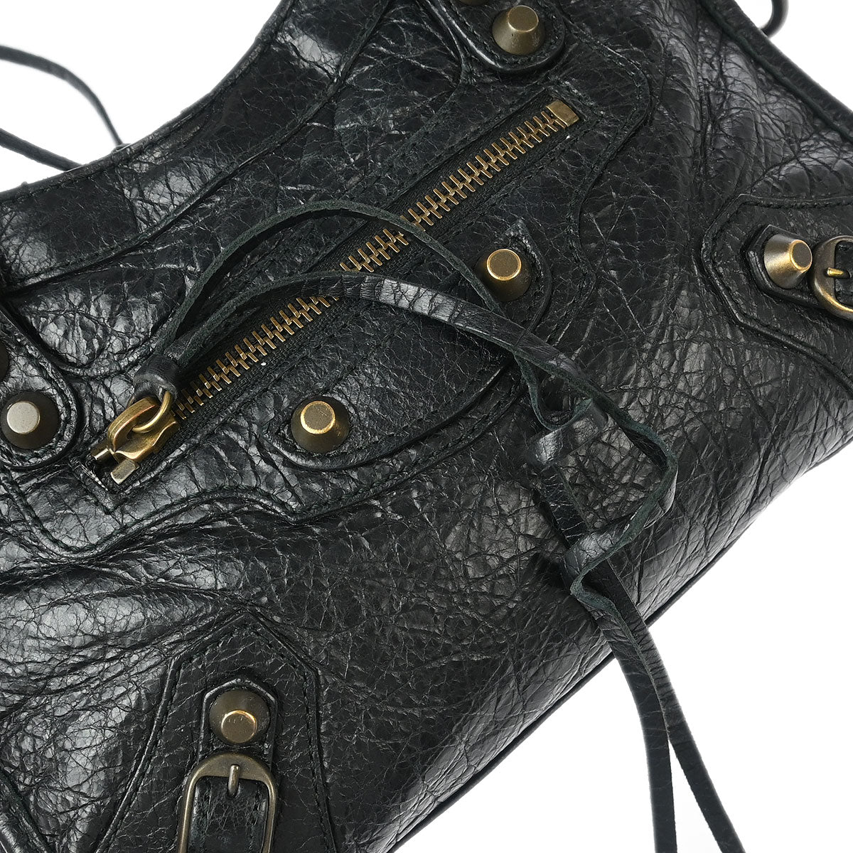 Balenciaga Black Classic Mini City 2way Shoulder Handbag